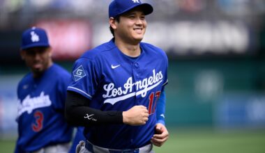 Shohei Ohtani hits a 3-run homer to drive in his 1st runs of the season