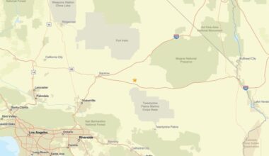 Update: 2.6 magnitude earthquake reported near Ludlow, CA on April 4