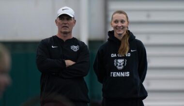 Oakland Women’s Tennis Battles Jaguars, Bounces Back Against Norse