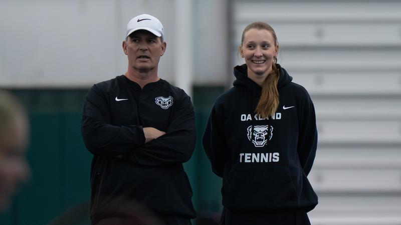Oakland Women’s Tennis Battles Jaguars, Bounces Back Against Norse