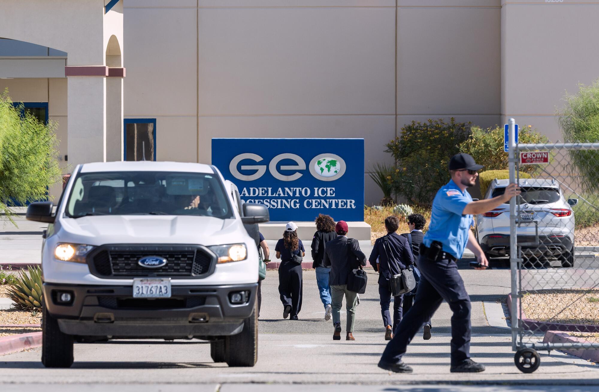 An immigration detention center in Adelanto, Calif.