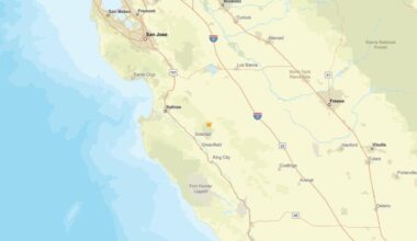 2.8 magnitude earthquake registered near Pinnacles, CA on April 5