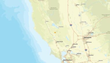 April 5: Earthquake measuring 2.9 shakes region near The Geysers, CA