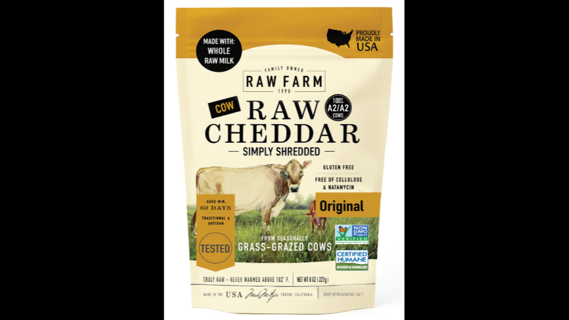 Raw Farm Raw Cheddar Simply Shredded