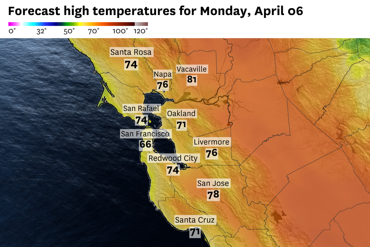 Bay Area rain arrives as warm stretch comes to an end