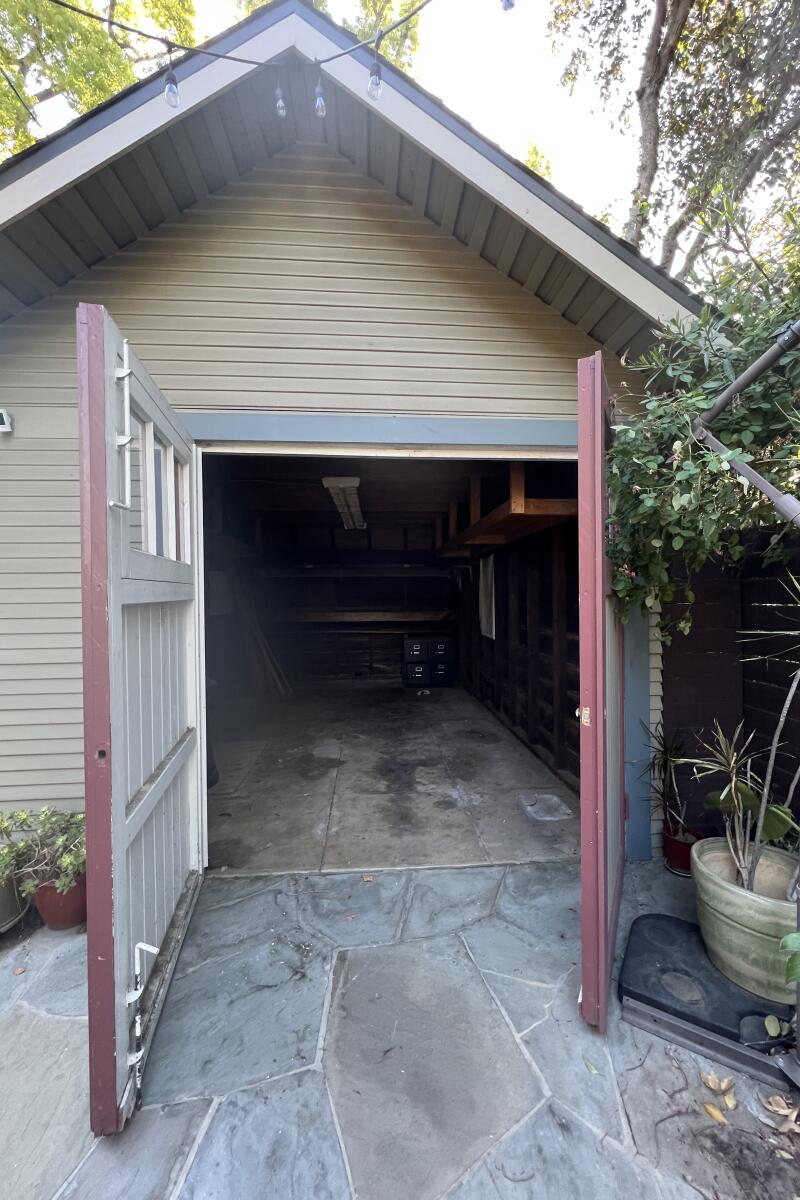 Tina LaMonica and Warren Wellen's South Pasadena garage before it was turned into an ADU.