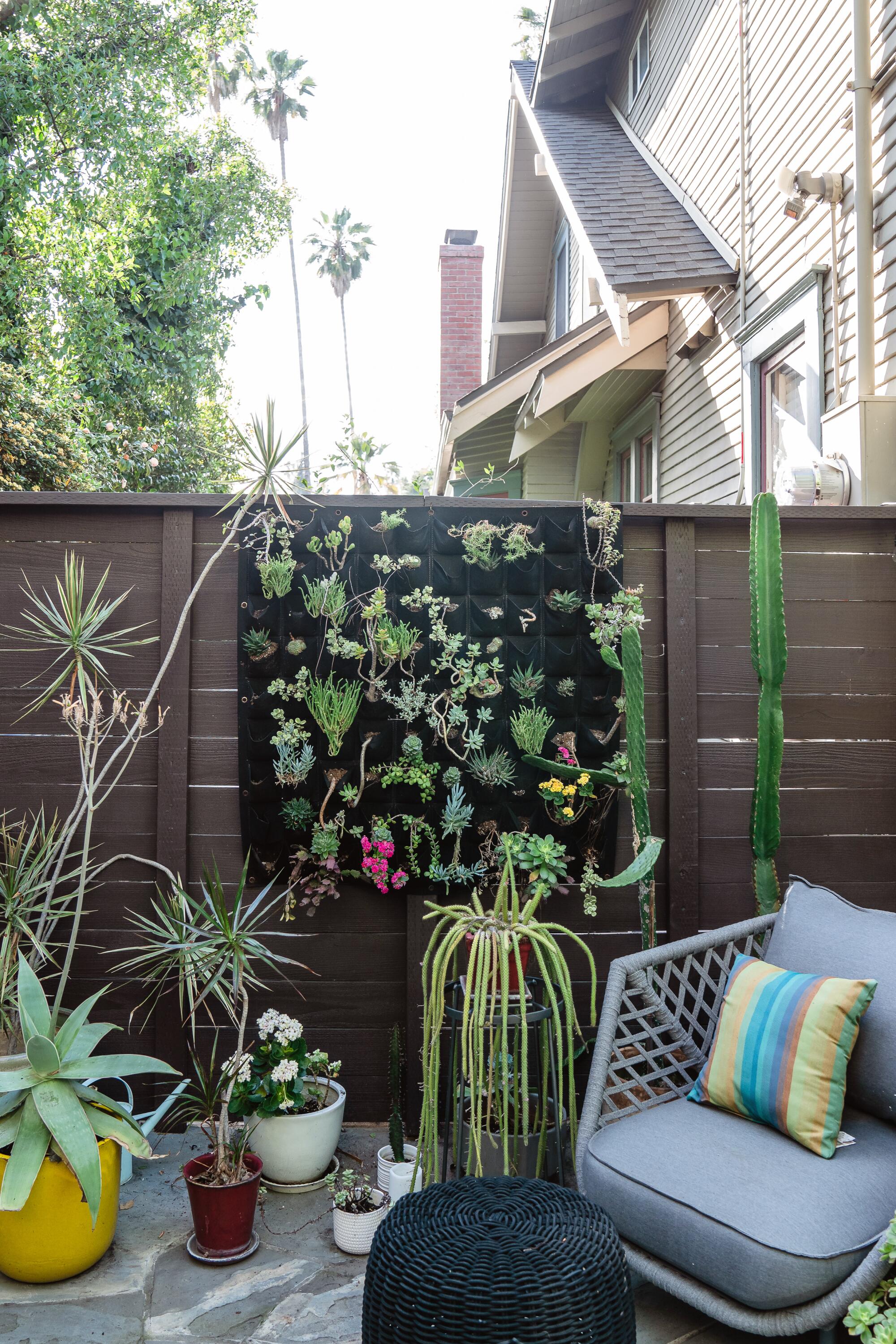 An outdoor patio in South Pasadena.