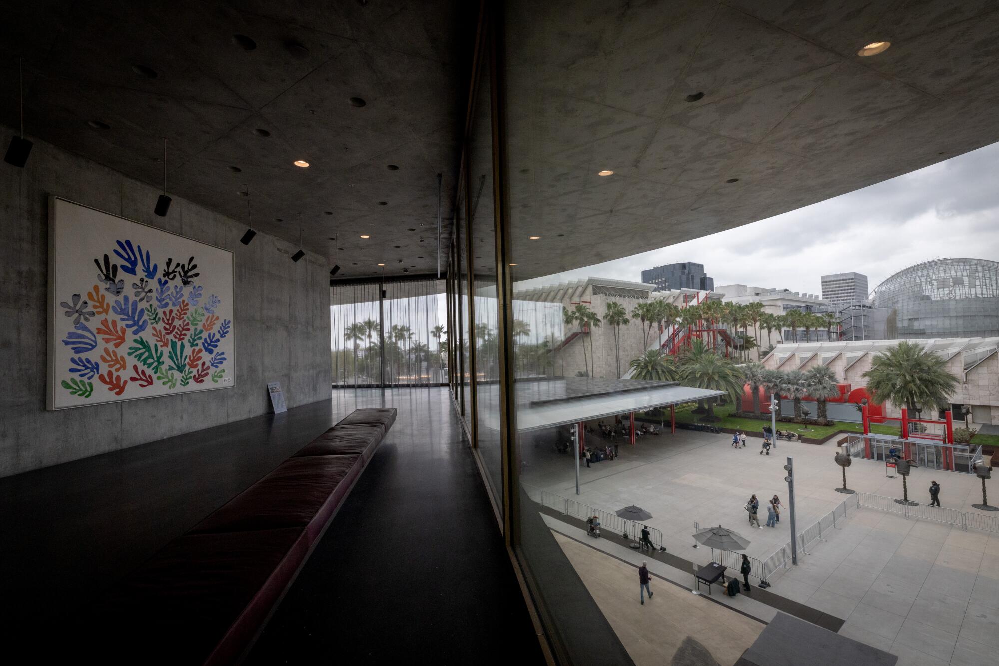 A colorful painting by Henri Matisse on a museum wall. 