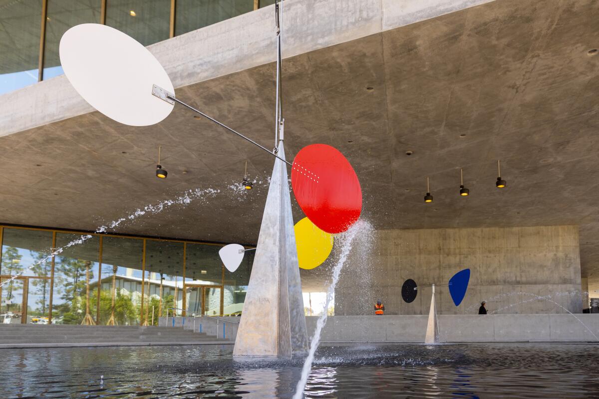 A monumental outdoor fountain sculpture.
