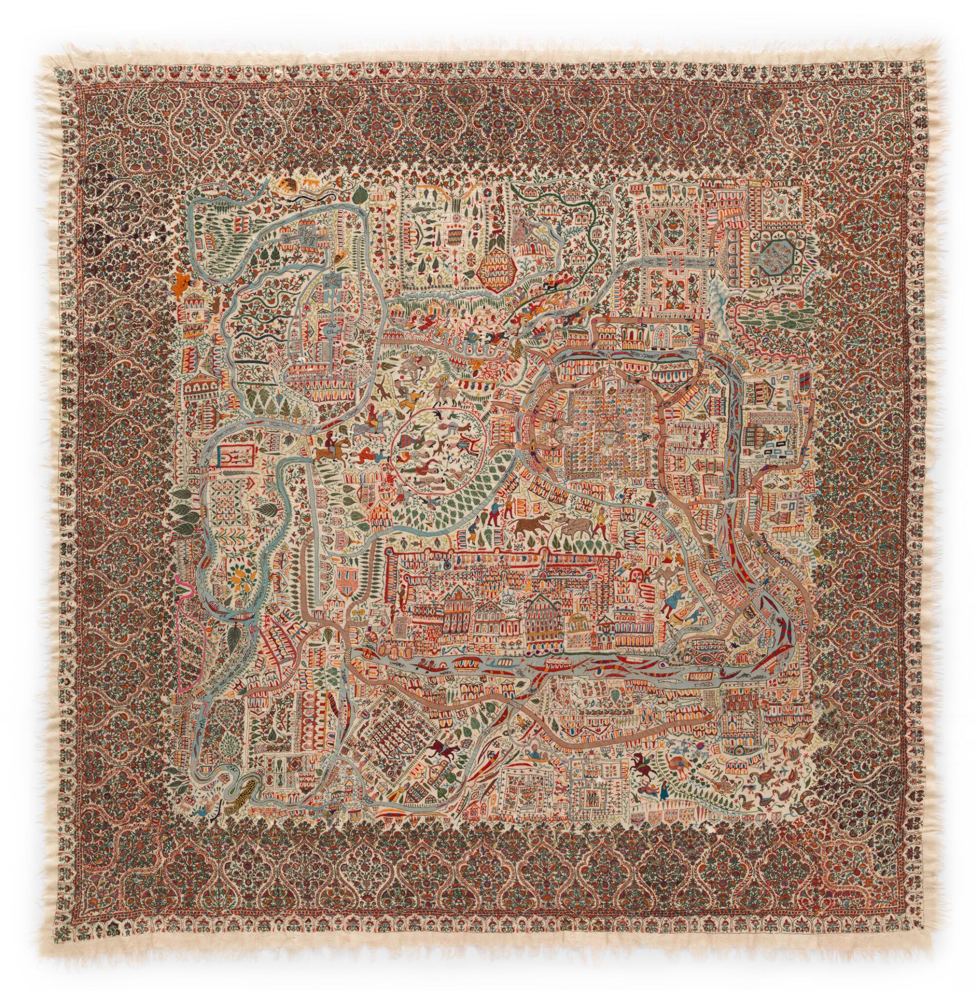 A map shawl.
