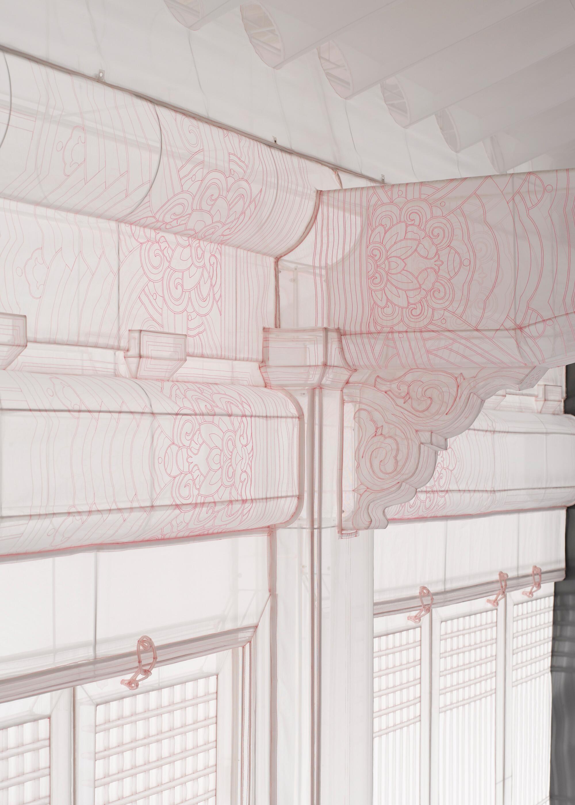 A detail of a work of art