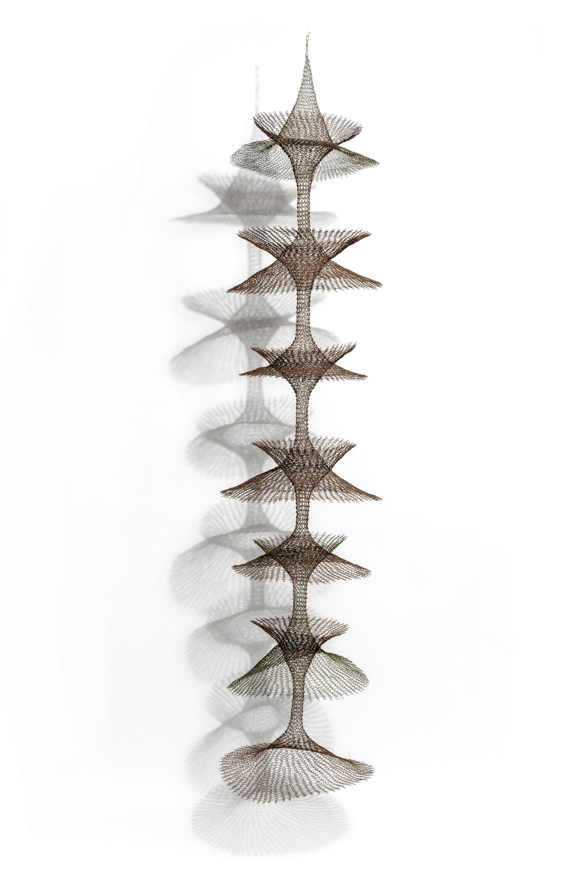 A hanging sculpture.