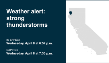UPDATE: Thunderstorms with marble-sized hail in Northern Humboldt Interior Wednesday