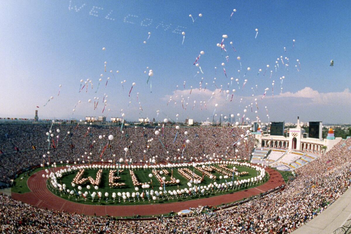 Los Angeles during the 1984 Olympics.