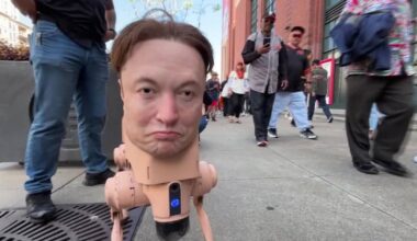 If you saw Elon Musk's head roaming San Francisco, you weren't imagining it