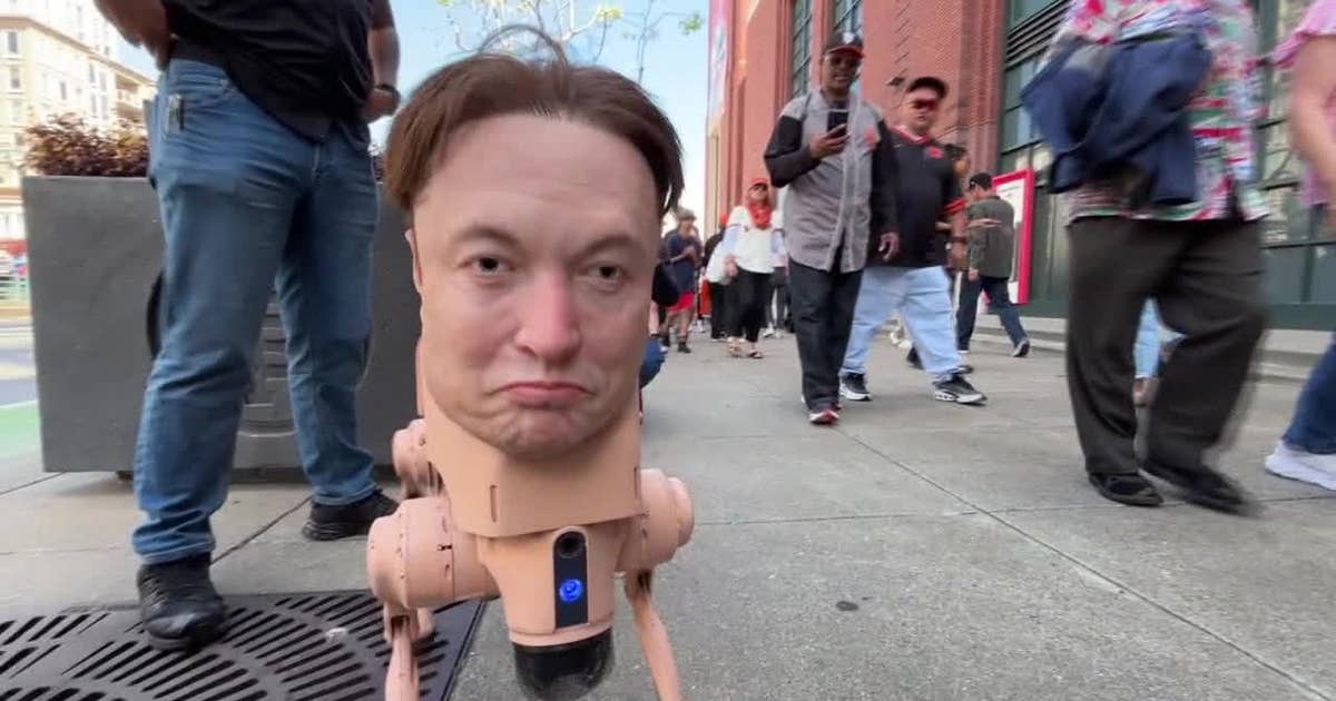 If you saw Elon Musk's head roaming San Francisco, you weren't imagining it
