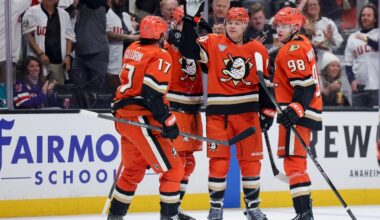 John Carlson's 1st hat trick in a 17-year career sends Ducks past Sharks 6-1, snaps 6-game skid