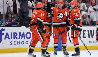John Carlson's 1st hat trick in a 17-year career sends Ducks past Sharks 6-1, snaps 6-game skid