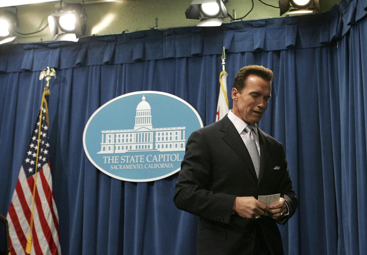 Former California Gov. Arnold Schwarzenegger