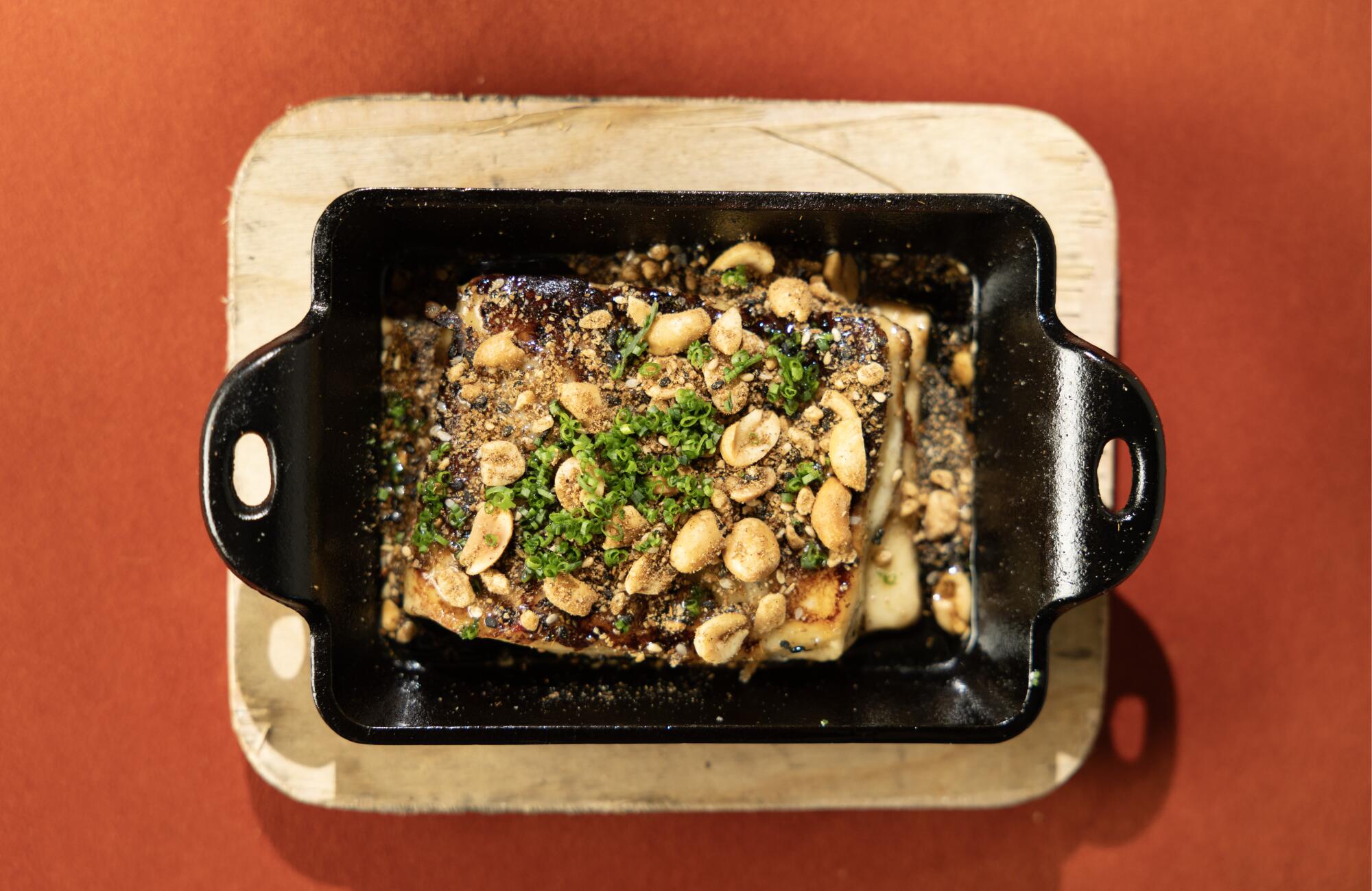 Halloumi with Egyptian peanut sukkah and wildflower honey at Maydan 