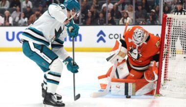 San Jose Sharks' playoff hopes hurt by Anaheim Ducks, John Carlson