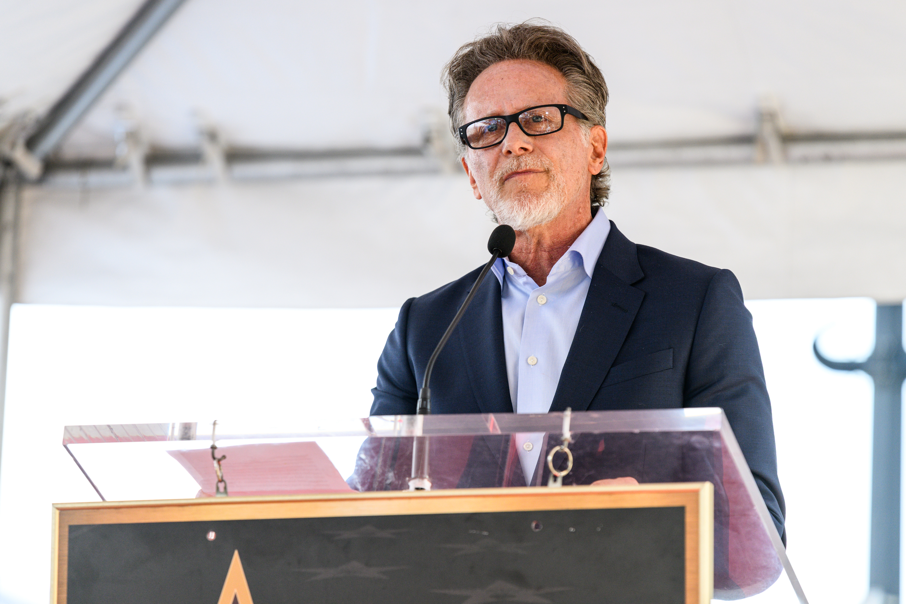 Steven Weber speaks at Noah Wyle’s Hollywood Walk of Fame...