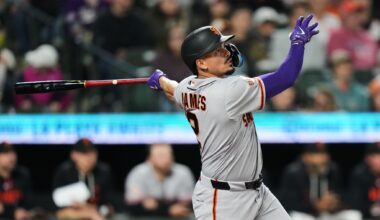Adames and Lee HRs back solid start by Roupp to propel Giants past Orioles 6-3