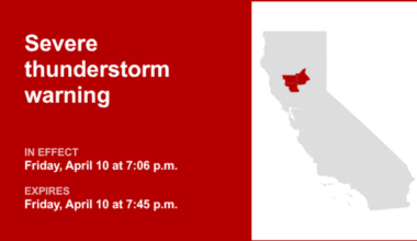 UPDATE: Expect quarter-sized hail with thunderstorms in Northern California Friday
