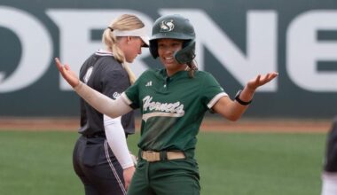 MENDOZA TALLIES SIX HITS, MALEPEAI TWO MORE HOMERS IN SOFTBALL’S SPLIT WITH MONTANA