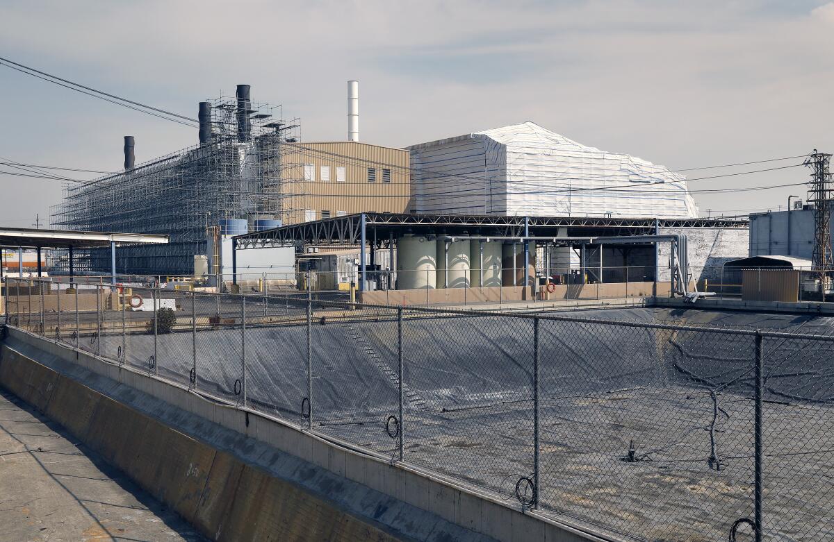 Exide Technologies battery recycling plant located in Vernon.