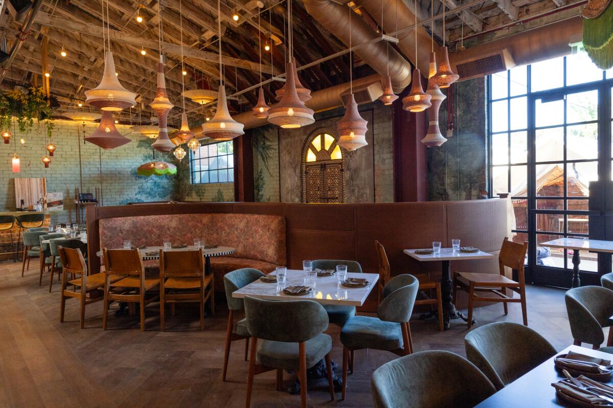 The many design elements create a visually immersive environment at Maydan Market.