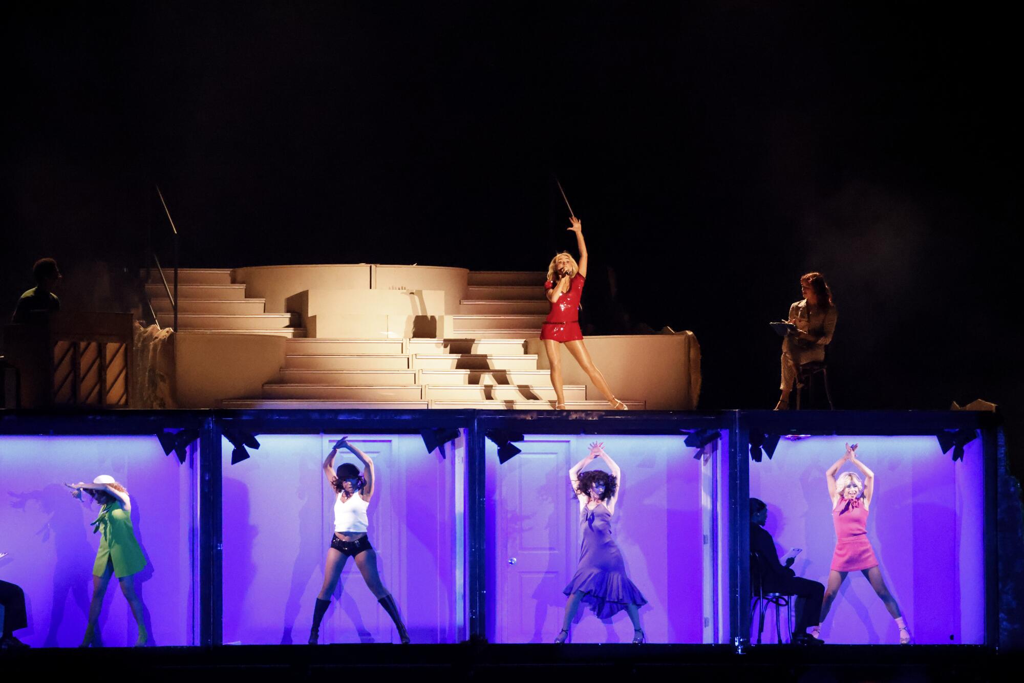 Sabrina Carpenter performs at the Coachella Stage.