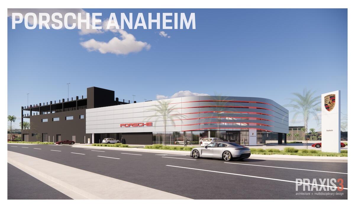 a render of the new Anaheim Porsche