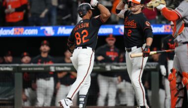Jackson and Henderson power the Orioles to a 6-2 win over Webb and the Giants