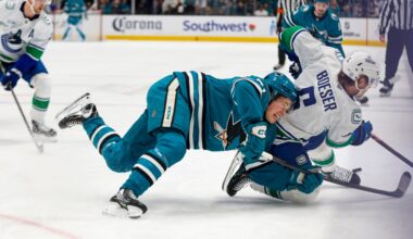 San Jose Sharks, Macklin Celebrini lose to Vancouver Canucks in a shootout