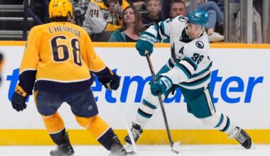 San Jose Sharks, Macklin Celebrini beat Predators, see playoff hopes end