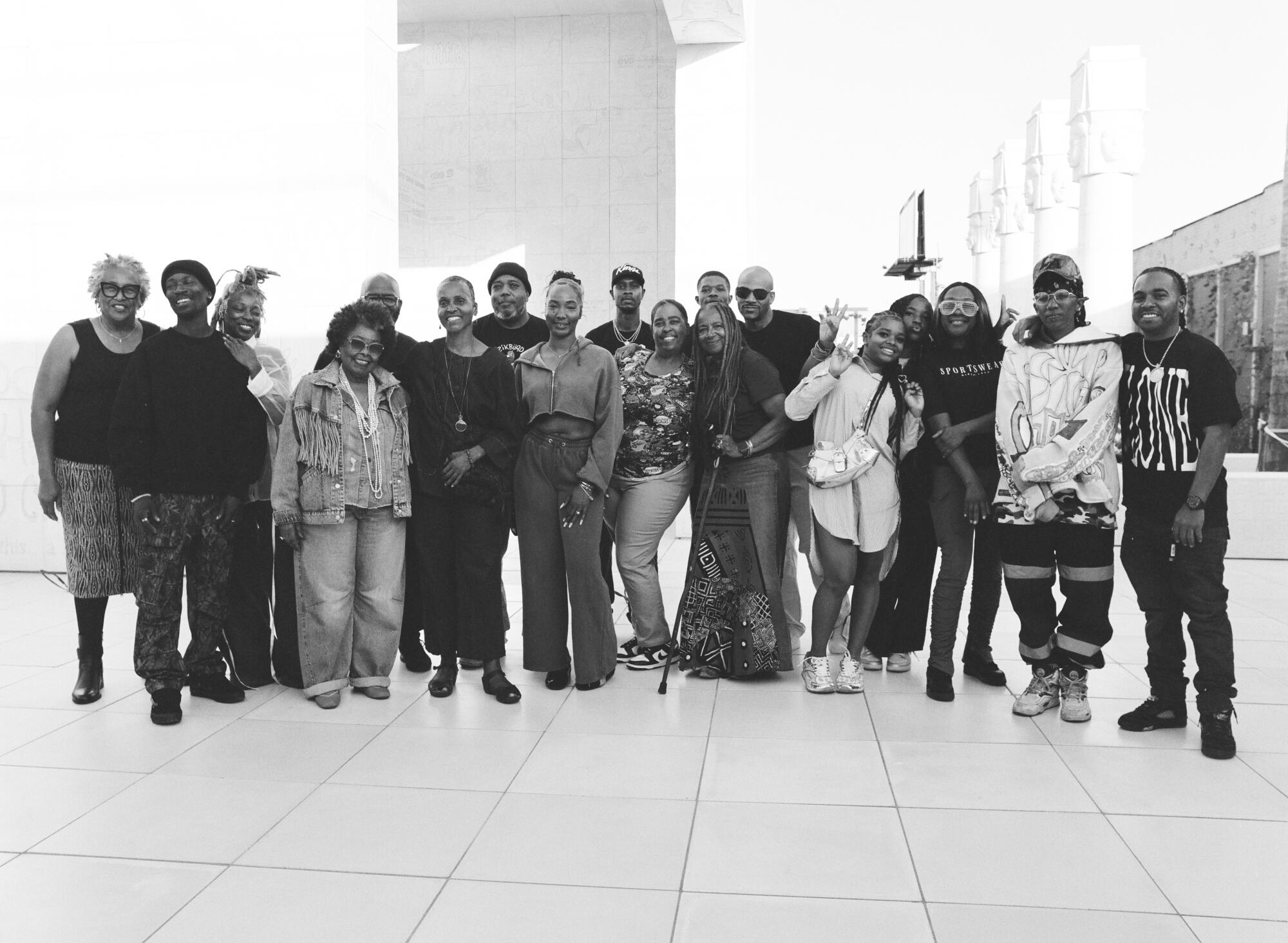 From left to right: Cheryl Ward, Kenneth Blackmon, Monique McWilliams, Rosie Lee Hooks, Michael Towler, Dominique Moody