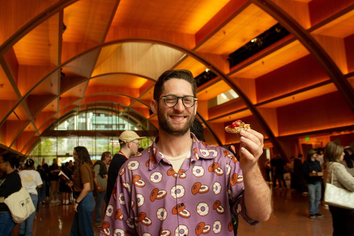 BagelFest founder Sam Silverman at BagelFest West at the Audrey Irmas Pavilion 