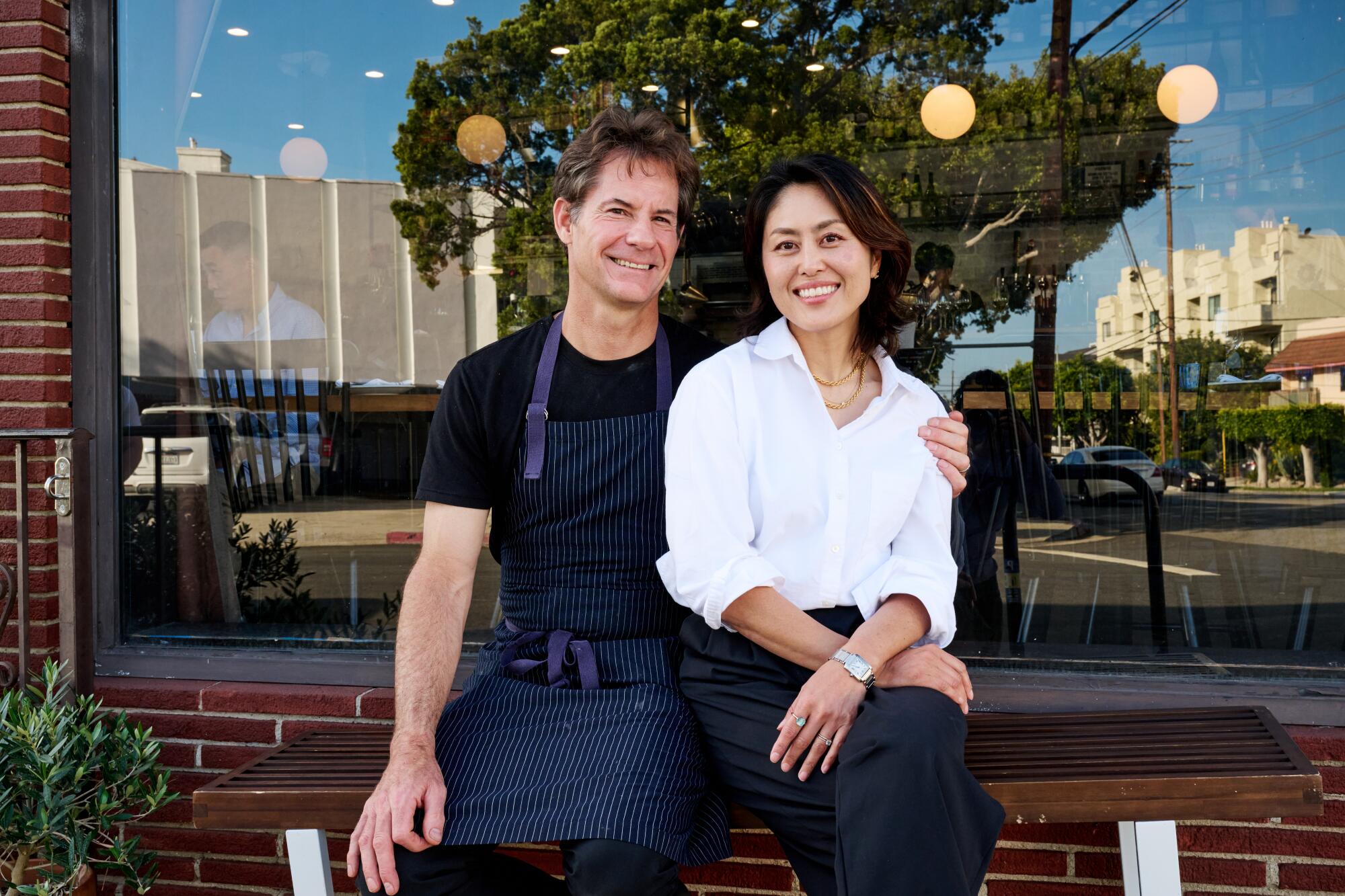 Co-owners and husband-and-wife team Craig Hopson and Mai Sakai at Electric Bleu.