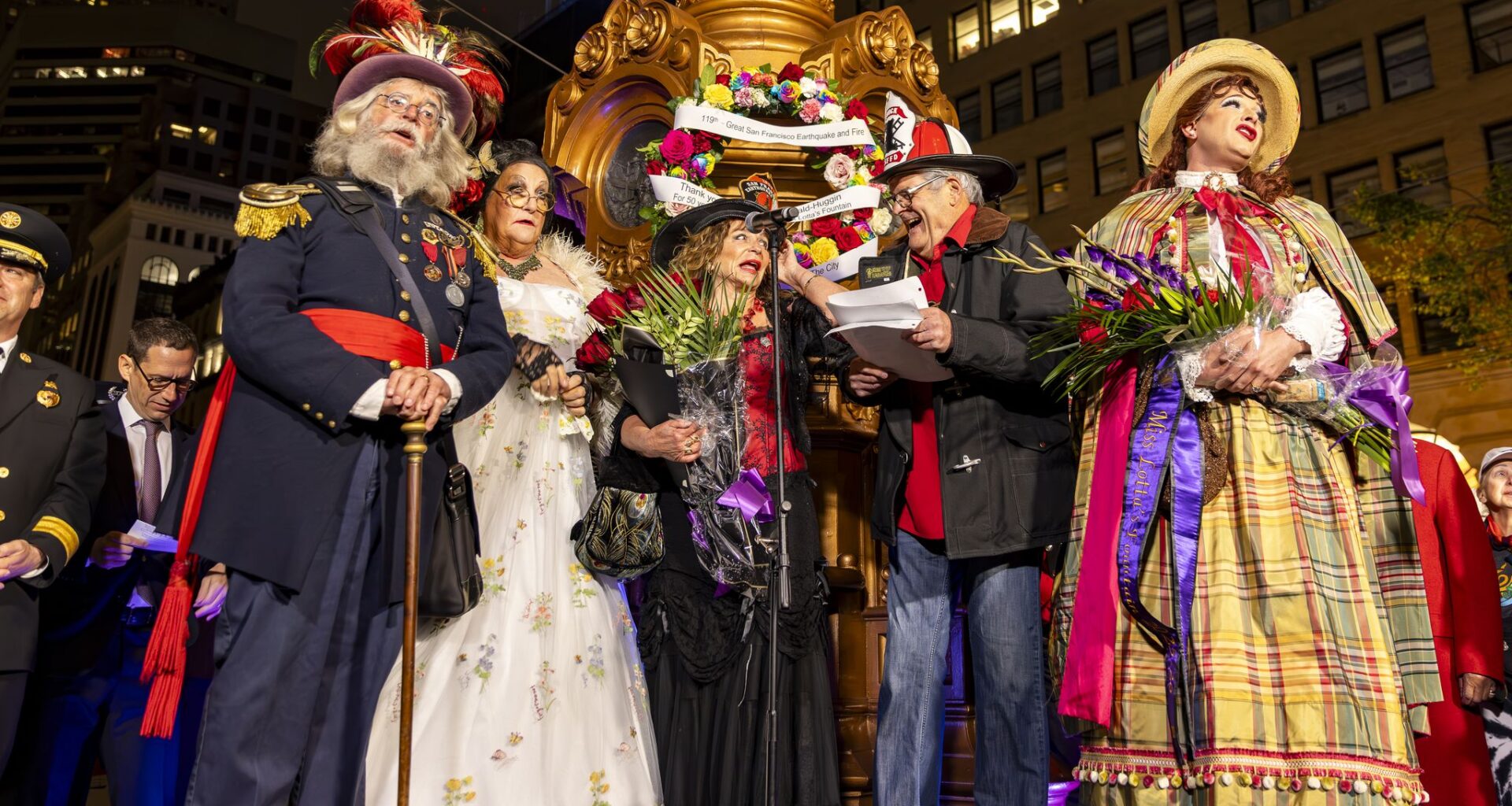Lotta’s Fountain ceremony marks anniversary of S.F.'s 1906 earthquake