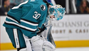 San Jose Sharks' Yaroslav Askarov struggles in loss to Chicago Blackhawks