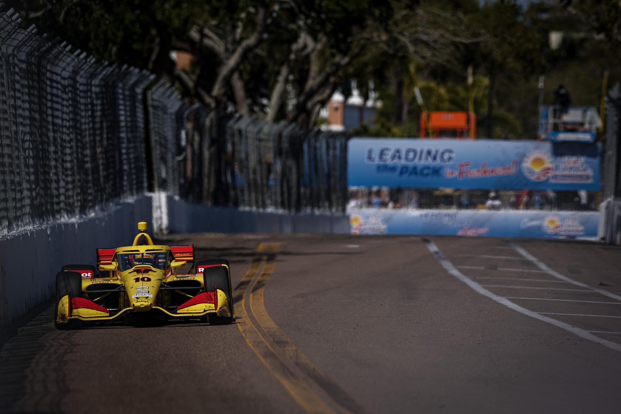 Alex Palou competes during the Grand Prix of St. Petersburg in Florida on March 1.