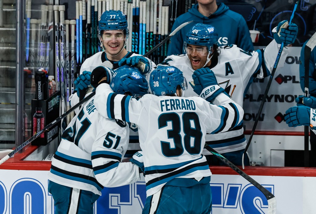 San Jose Sharks beat Winnipeg Jets as Macklin Celebrini breaks record