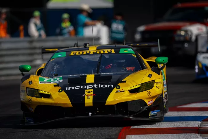 #70 Inception Racing Ferrari 296 GT3 EVO: Brendan Iribe, Frederik Schandorff, Henrik Hedman