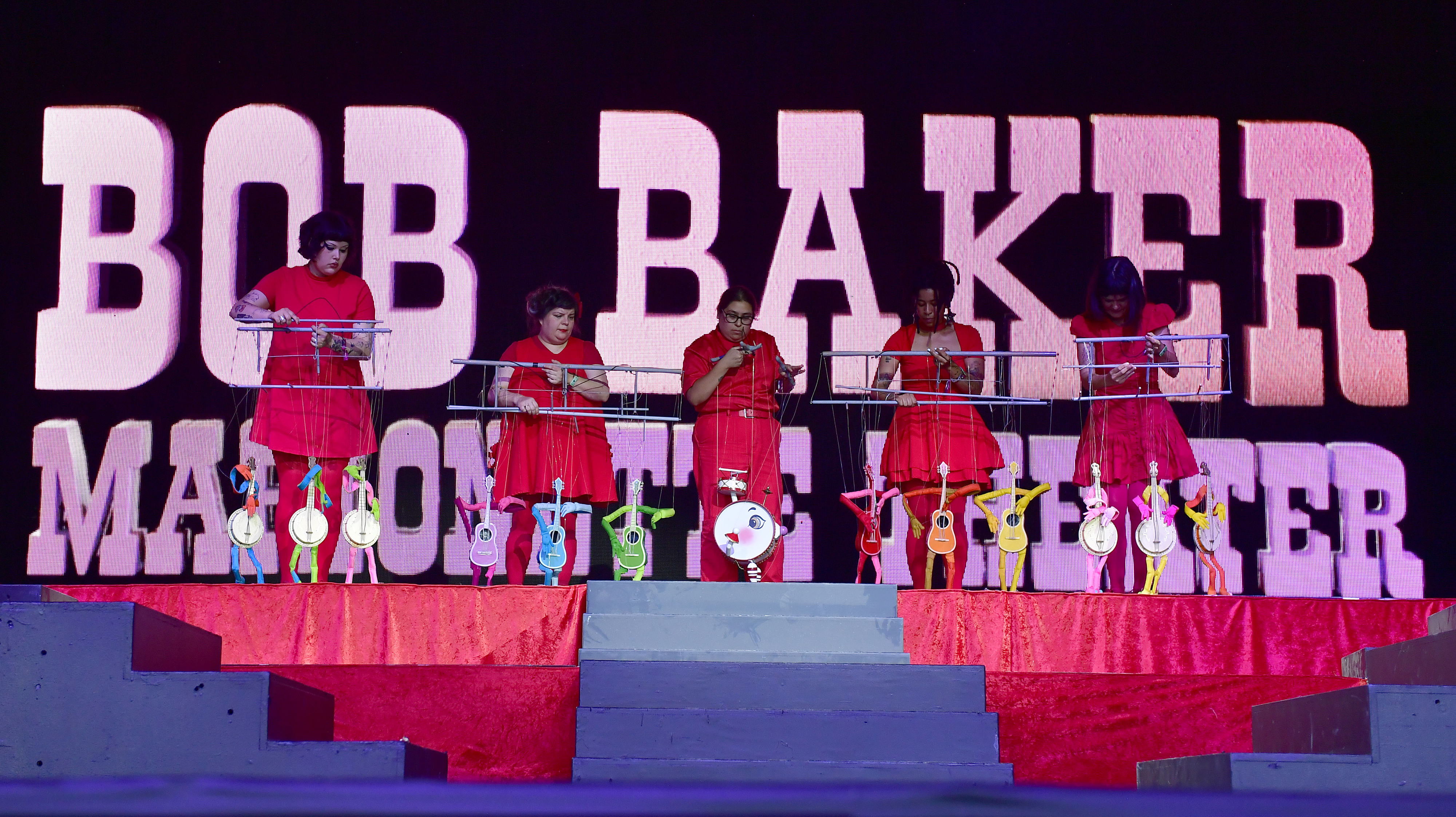 Bob Baker Marionettes perform in the Gobi Tent during the...