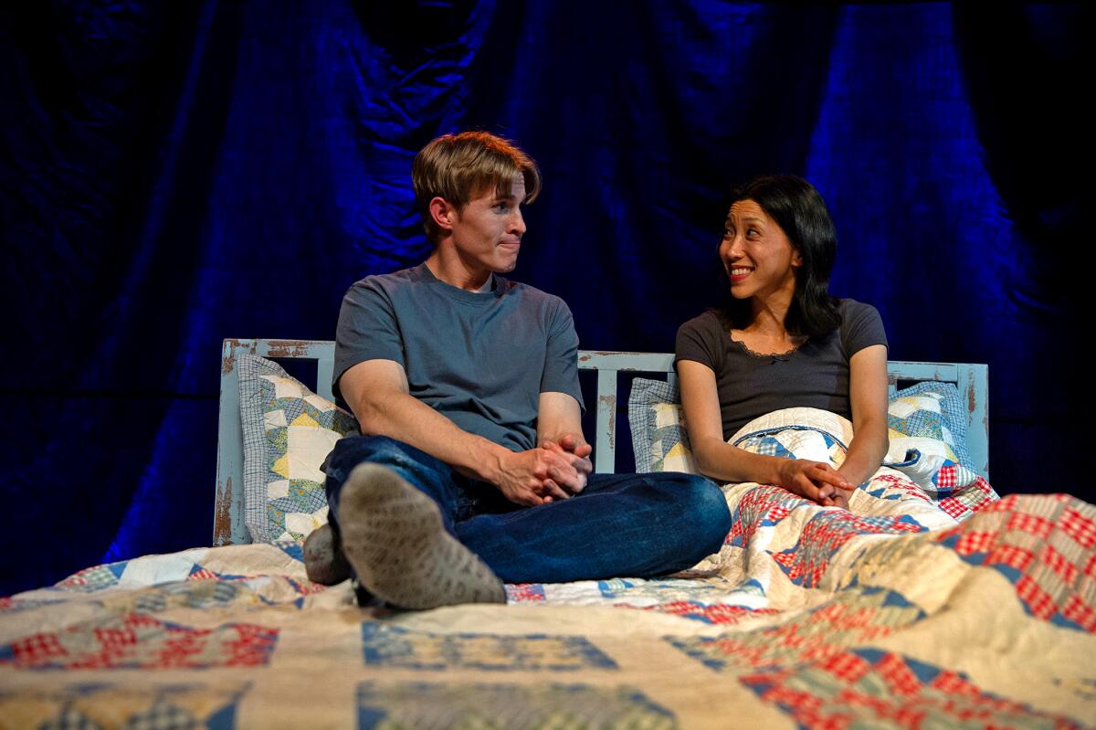 Steven Culp and Joey Stromberg in "For Want of a Horse" at the Echo Theater Company.