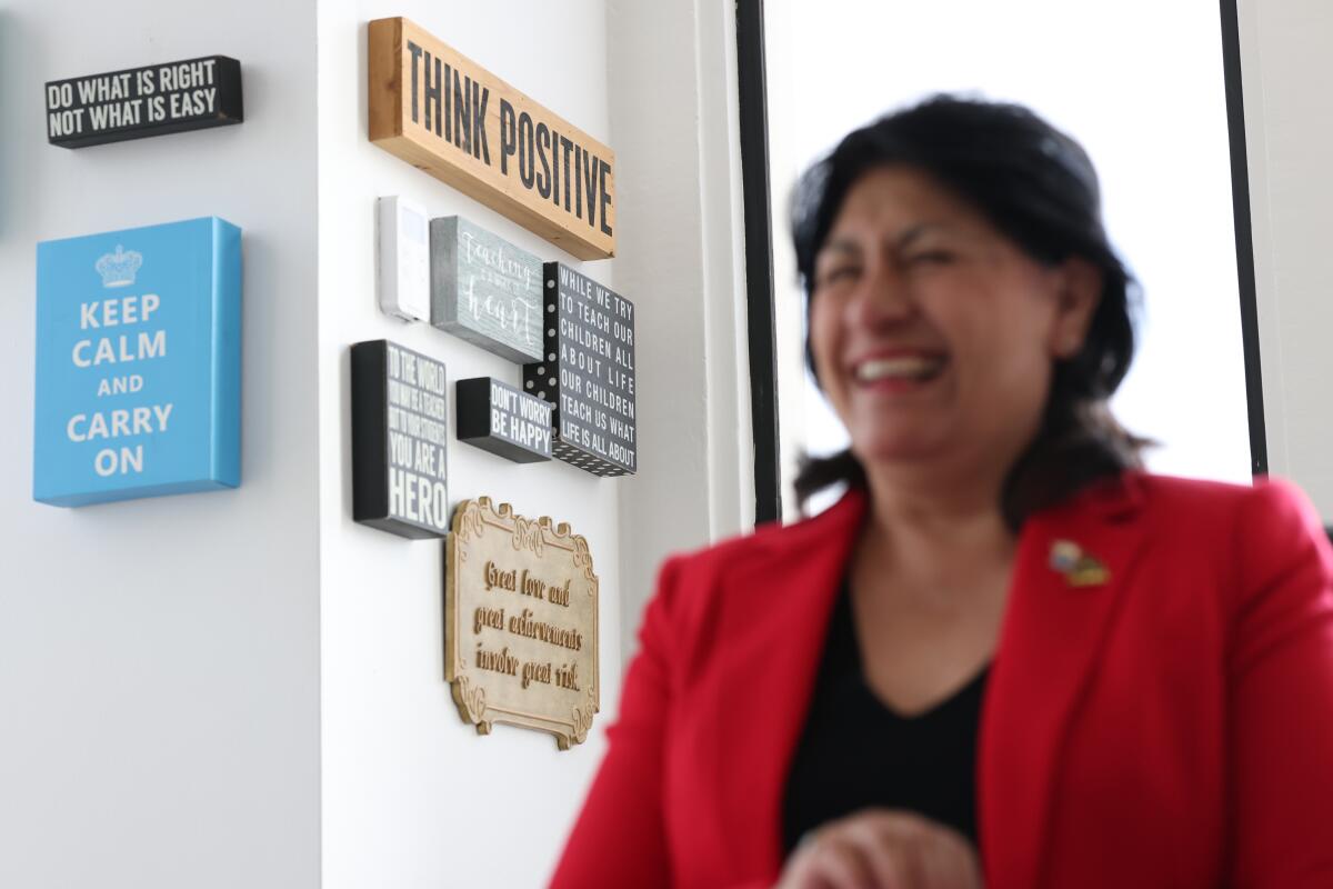 Maria Nichols, head of the LAUSD principals union (AALA/Teamster 2010)