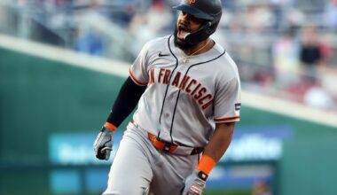 SF Giants pound three home runs in series-opening win over Nationals