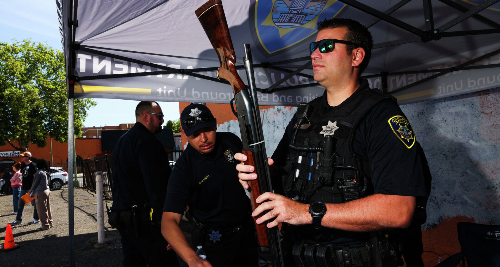 Oakland buyback collects 100-plus guns to be turned into garden tools