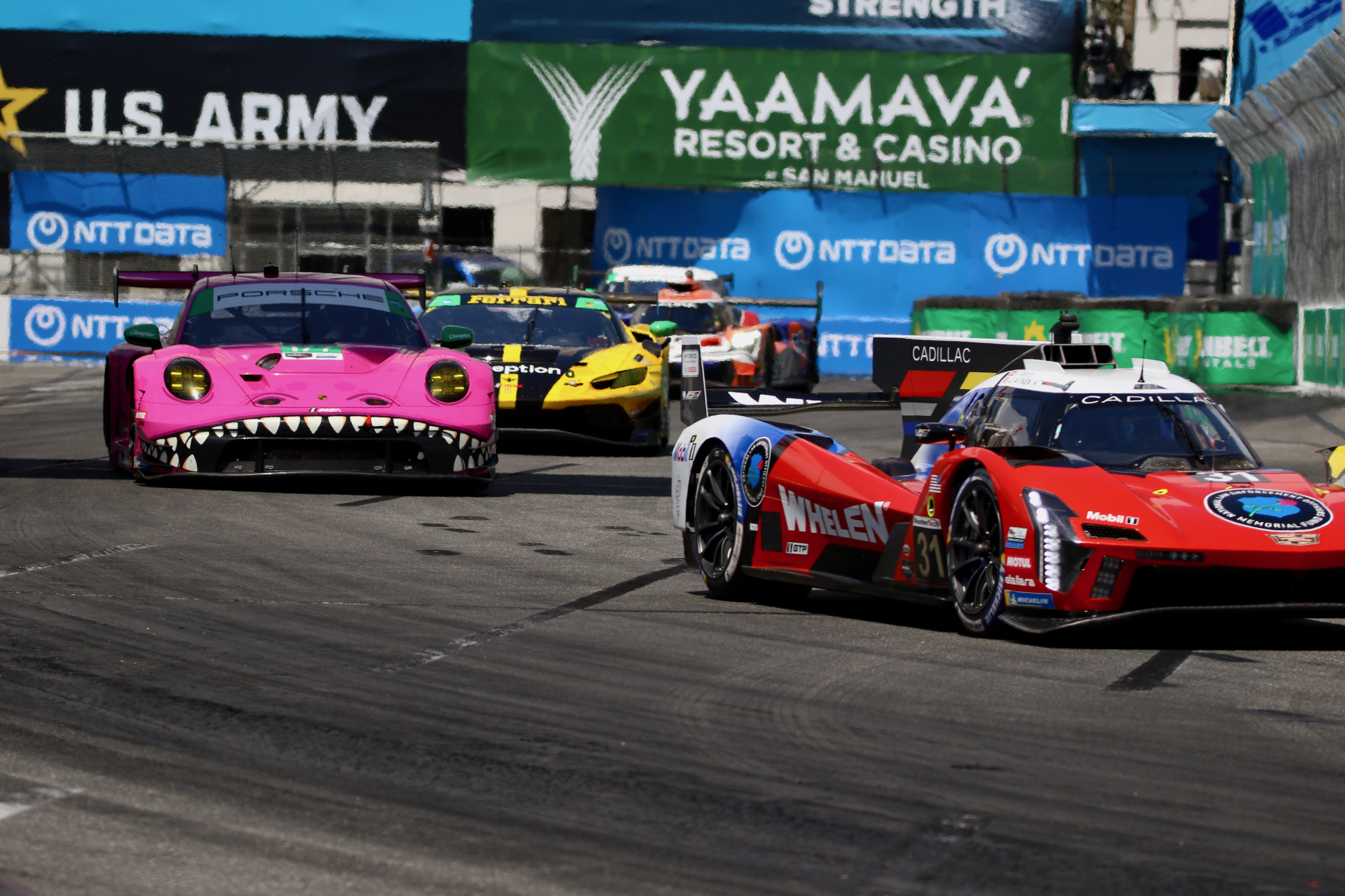 Cars make the turn away from Seaside Way in the...
